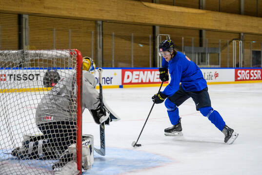 Ivar Stenberg of Sweden at a practice session