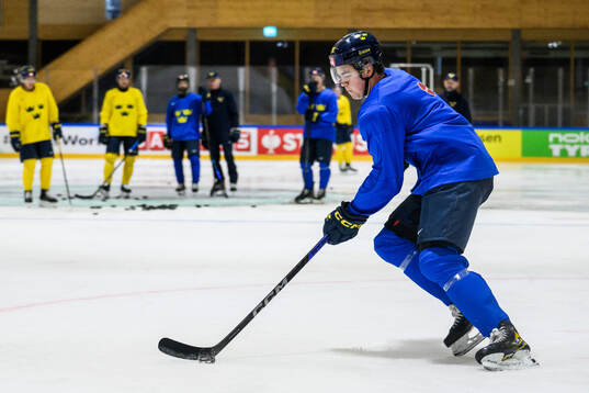 Anton Frondell of Sweden at a practice session