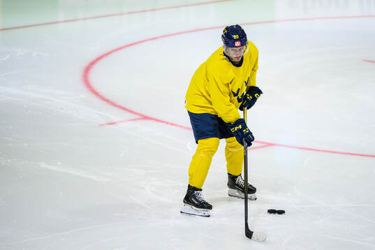 André Petersson of Sweden at a practice session