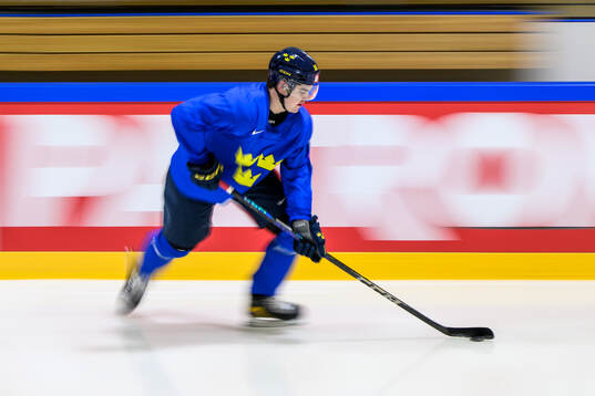 Anton Frondell of Sweden at a practice session