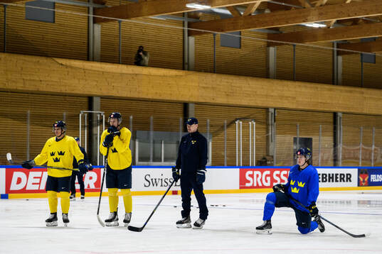 André Petersson, Jack Berglund and Ivar Stenberg of Sweden