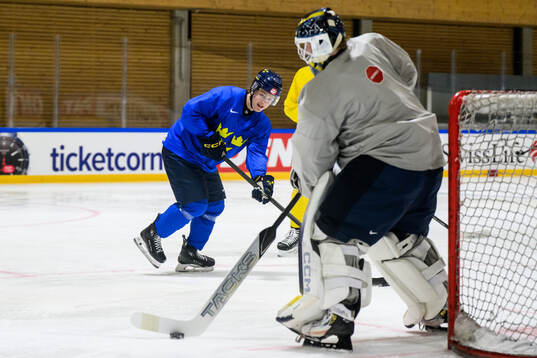 Ivar Stenberg of Sweden at a practice session