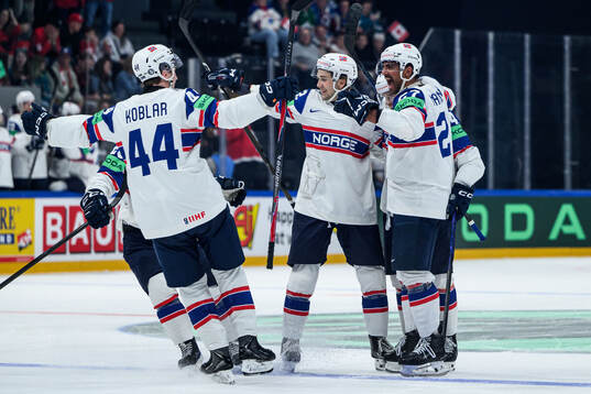 Johannes Johannesen of Norway celebrates