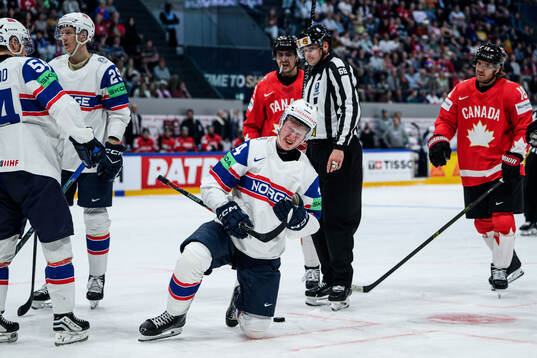 Tinus Luc Koblar of Norway In pain