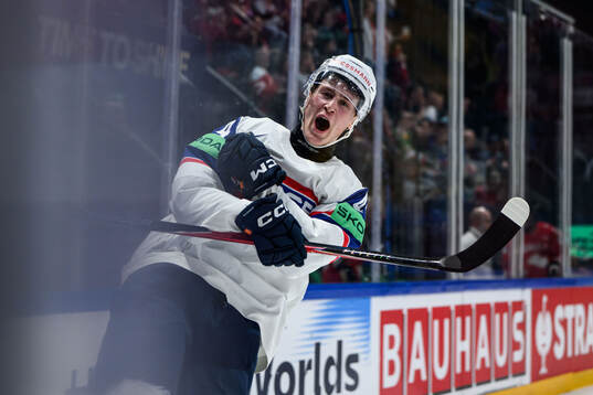 Tinus Luc Koblar of Norway celebrates