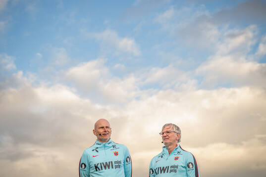 Head coach Ståle Solbakken and assistant coach Kent