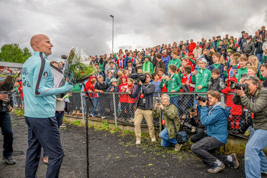 Head coach Ståle Solbakken of the Norwegian national
