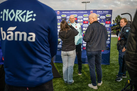 Head coach Ståle Solbakken of the Norwegian national