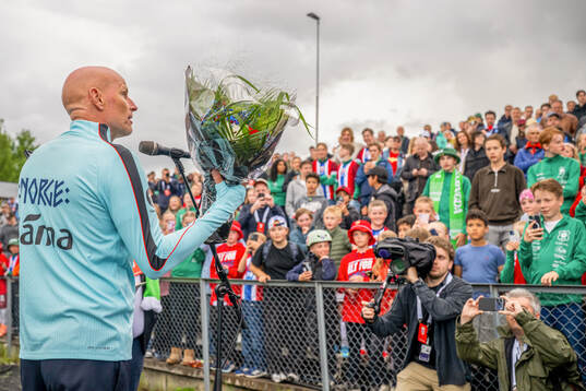 Head coach Ståle Solbakken of the Norwegian national