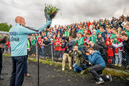 Head coach Ståle Solbakken of the Norwegian national