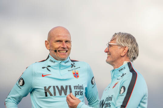Head coach Ståle Solbakken and assistant coach Kent