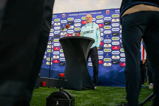 Head coach Ståle Solbakken of the Norwegian national