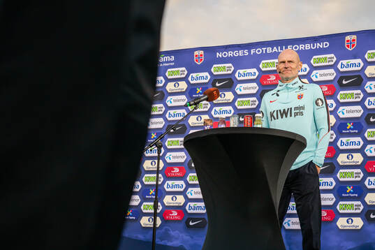 Head coach Ståle Solbakken of the Norwegian national