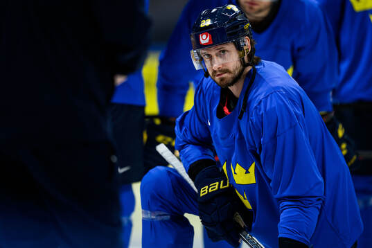 Oliver Ekman-Larsson of Sweden at a practice session