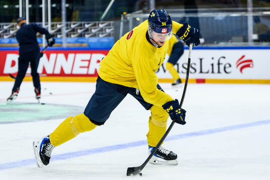 Joel Persson of Sweden at a practice session