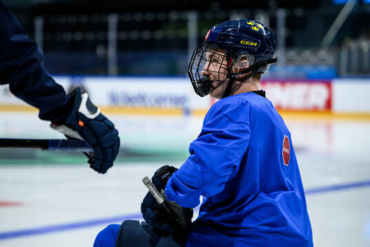 Viggo Björck of Sweden at a practice session