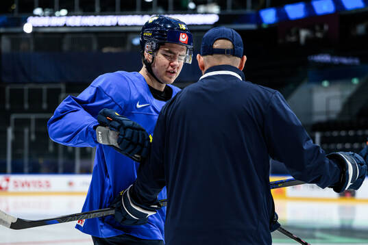 Anton Frondell and Assistant coach Anders Sörensen of
