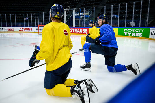 Oscar Sundqvist of Sweden at a practice session