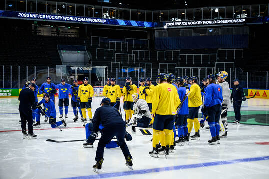 Bläddra bland fler bilder av 2026 IIHF Ice Hockey World Championship, Day 8, Sweden, Morning Skate