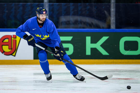 Oliver Ekman-Larsson of Sweden at a practice session