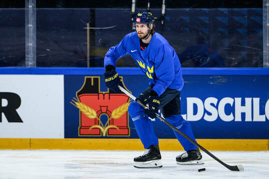 Oliver Ekman-Larsson of Sweden at a practice session