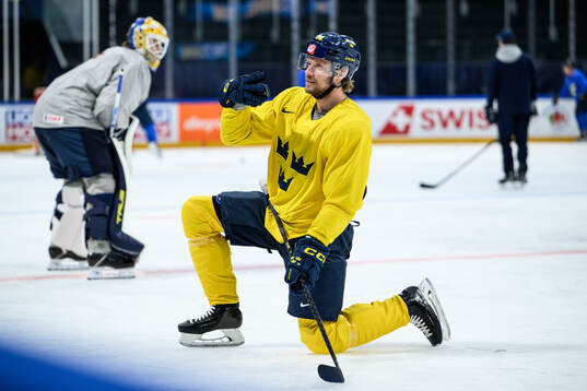 Jacob De La Rose of Sweden at a practice session