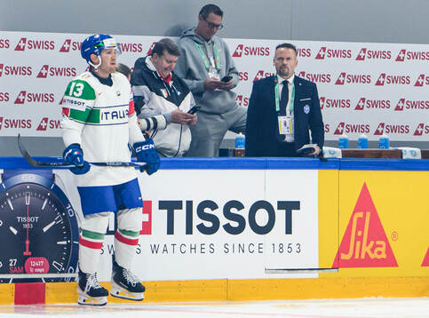 Assistant coach Stephan Mair of Italy