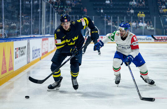 Linus Karlsson of Sweden and Gregorio Gios of Italy