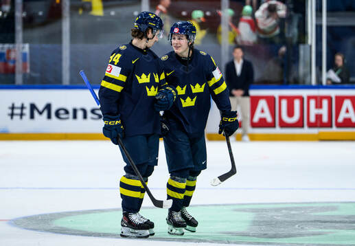 Albert Johansson and Ivar Stenberg of Sweden