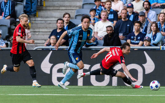 Djurgårdens Mikael Anderson och Brommapojkarnas Alex