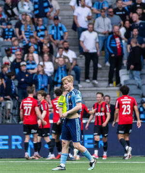 Djurgårdens Bo Hegland deppar