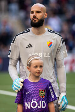 Djurgårdens målvakt Filip Manojlovic
