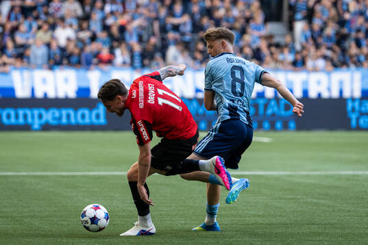 Brommapojkarnas Rasmus Örqvist  och Djurgårdens Patric