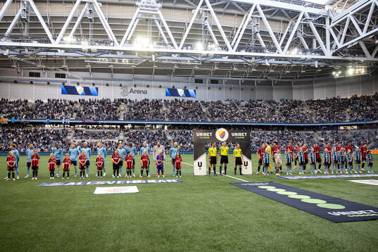 Djurgårdens och Brommapojkarnas spelare i en lineup