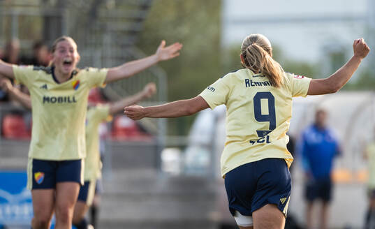 Djurgårdens Johanna Renmark jublar