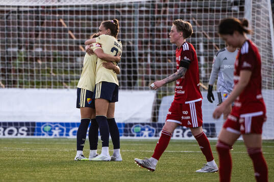 Djurgårdens Selma Larsen Svendsen jublar