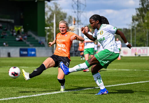 Kristianstads Lova Sternfeldt och Hammarbys Vivienne Lia
