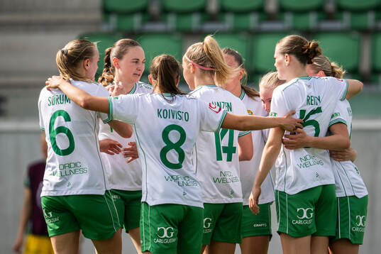 Hammarbys Mari Nyhagen jublar