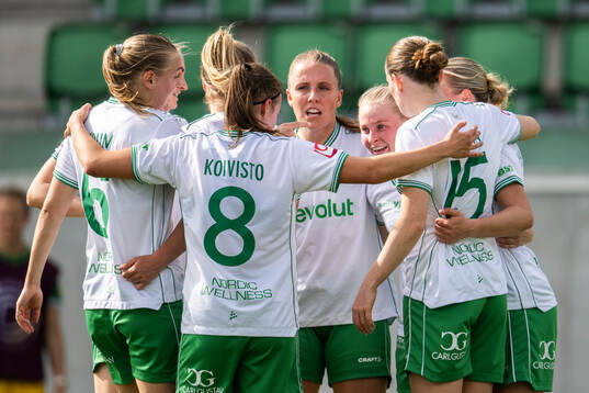 Hammarbys Mari Nyhagen jublar