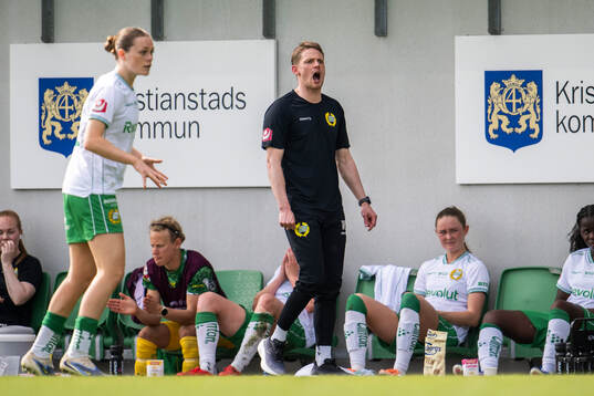 Hammarbys tränare William Strömberg