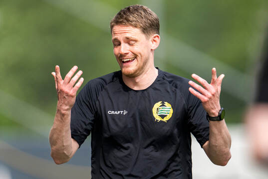 Hammarbys tränare William Strömberg