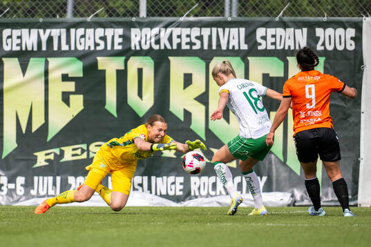 Hammarbys målvakt Melina Loeck
