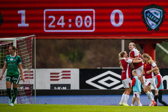 Hanne Nesse of Bryne celebrates
