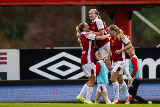 Hanne Nesse of Bryne celebrates