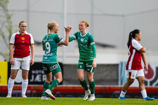 Stine Tollefsen of Klepp celebrates