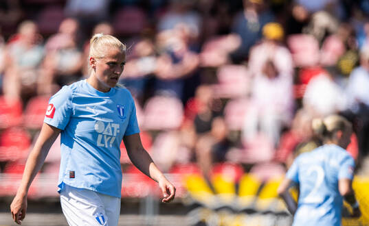 Malmö FFs Wilma Carlsson deppar