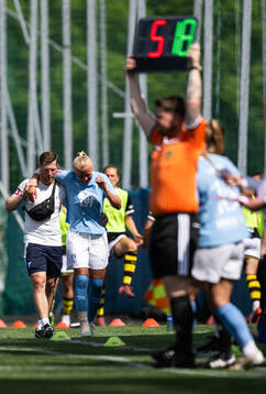 Malmö FFs Wilma Carlsson byts ut