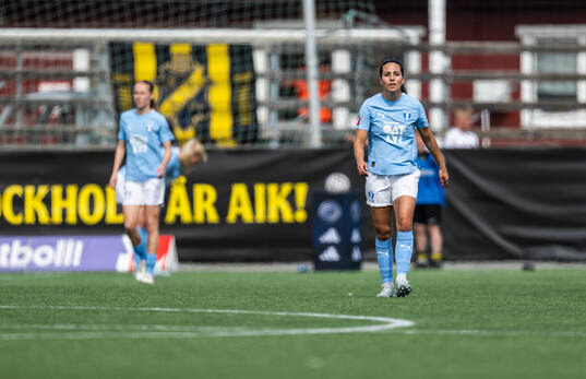 Malmö FFs Vesna Milivojevic deppar