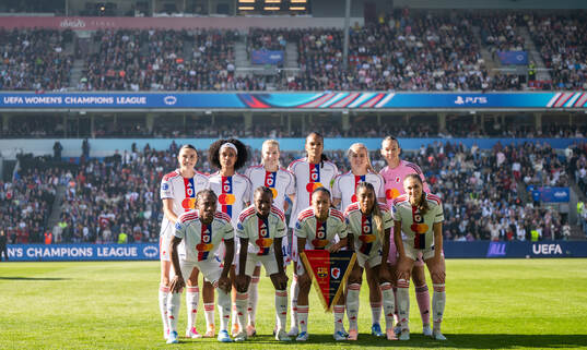The starting eleven of Lyon