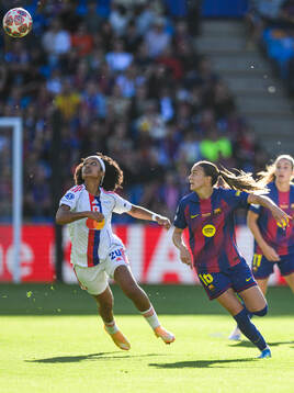 Lily Yohannes of Lyon and Clara Serrajordi of Barcelona
